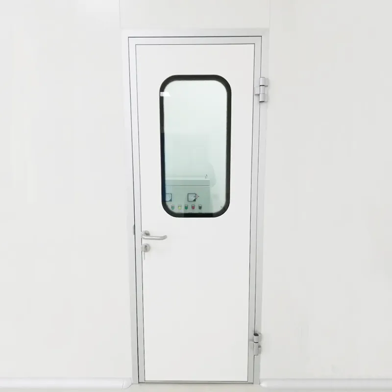 Clean room glass door